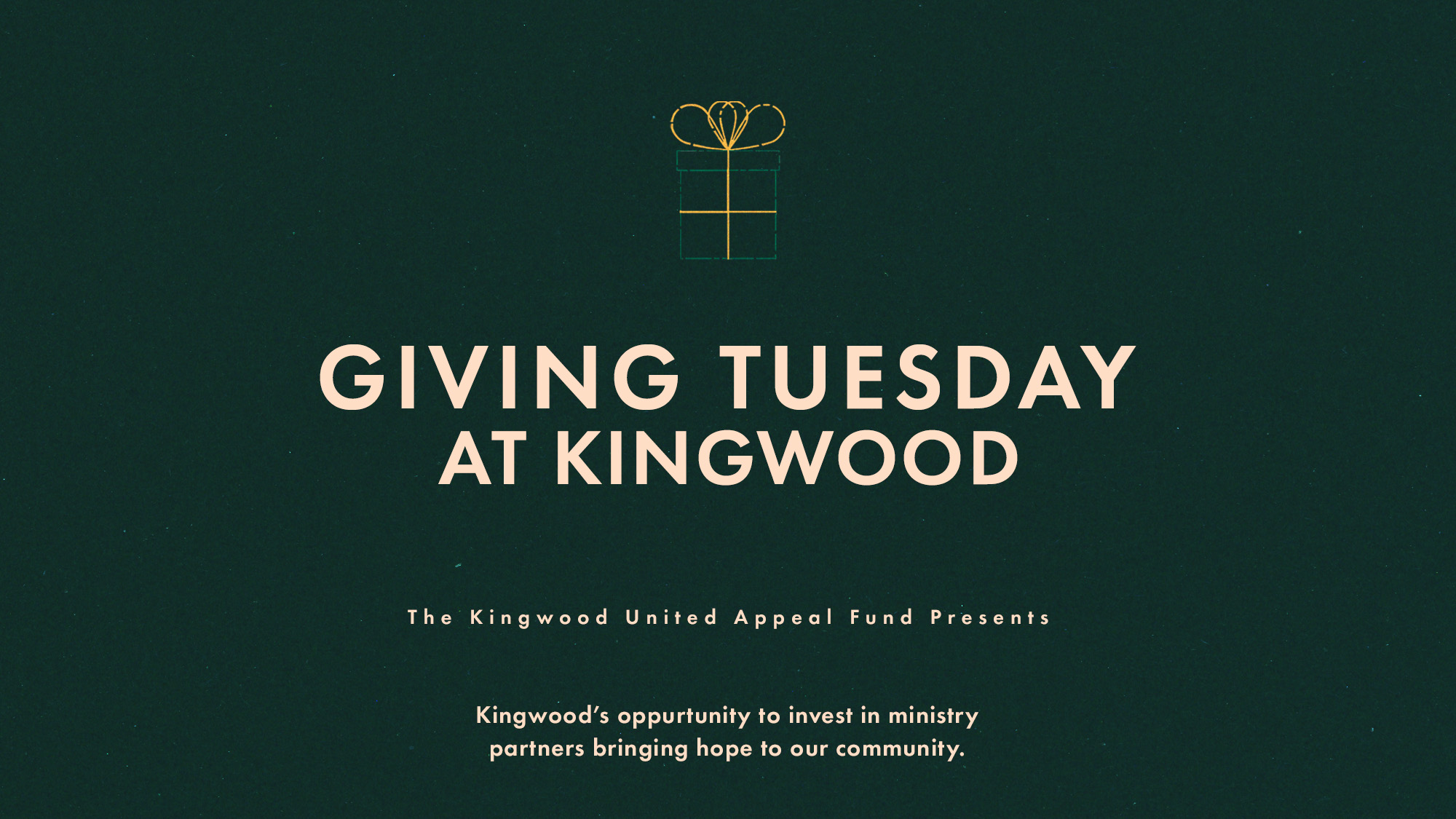 Giving Tuesday Kingwood Church